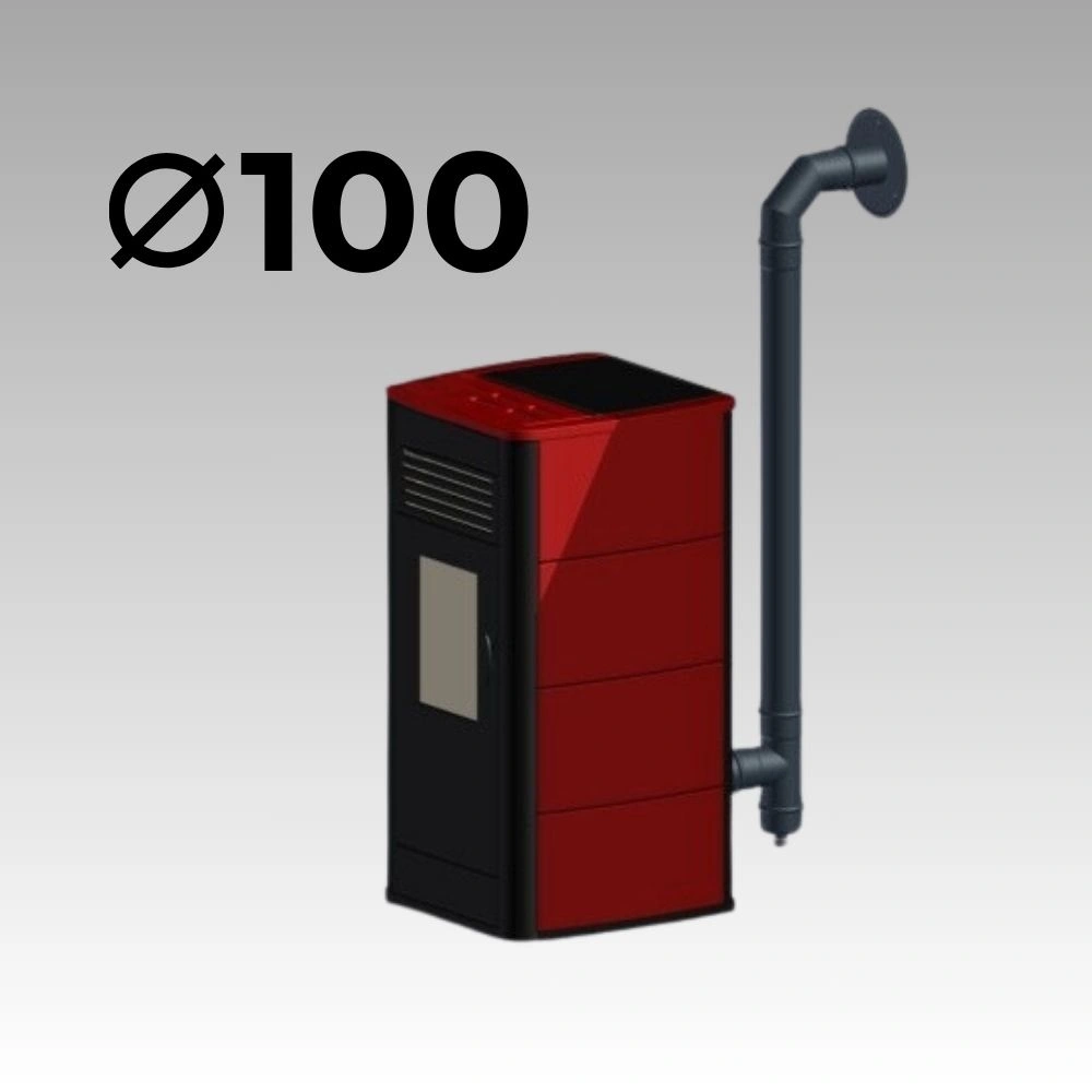 TUBULATURA EVACUARE PELETI FI100 - SEMINEE / SOBE